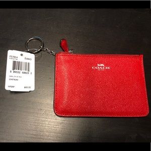 NEW coach keychain wallet
